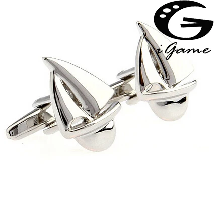 Модные запонки iGame розница по заводской цене медный материал серебристый цвет