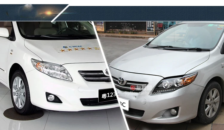 Фара для Toyota corolla фары 2007-2011 светодиодный фонарь DRL H7 ксеноновая лампа