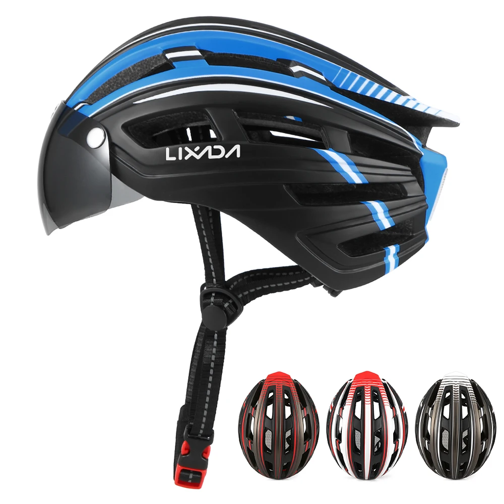 Lixada Велоспорт шлем велосипеда горного с задней светильник съемный магнитный