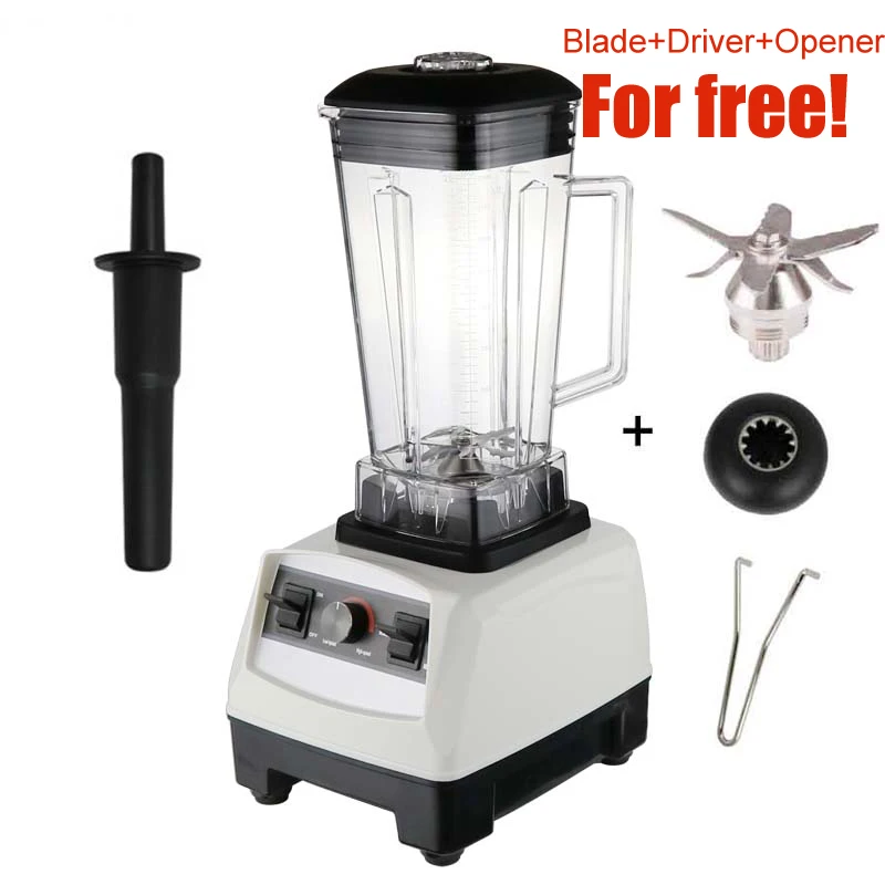 White free accessory 010 прафесійны блендер электрический для кухни 2200W розныя хуткасці напружаны рэжым Садавіны вытворцы ˈvərsətl рознабаковы 2L 220 В - Цвет: White free accessory