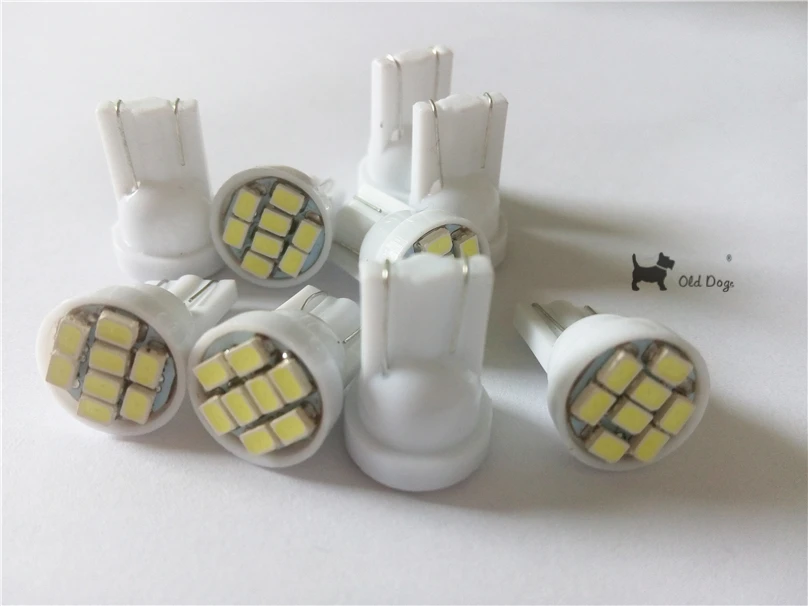500 шт. светодиод T10 8 smd 1206 светодиодов 8SMD Внутреннее освещение автомобиля 194 168 192 W5W