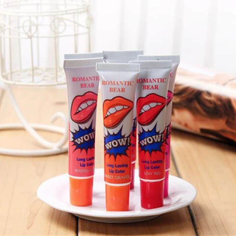 Романтичный медведь слеза блеск для губ Batom Матовая жидкая губная помада оттенок