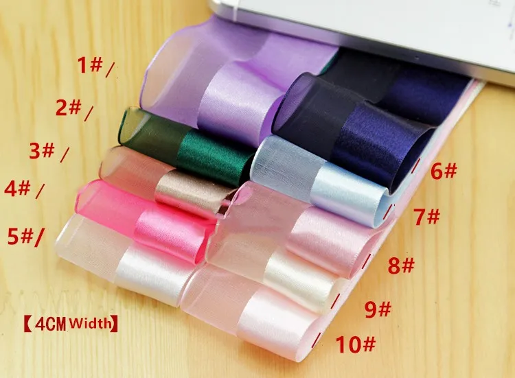 15Yards Width 2.5cm/4cm Multicolor Satin Ribbon for DIY Bow Craft Wedding Party Decoration Gift Scrapbooking Supplies AP2128 | Дом и сад