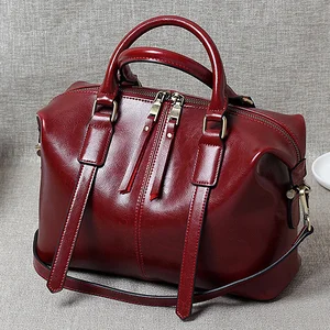 Женская сумка через плечо, из натуральной кожи