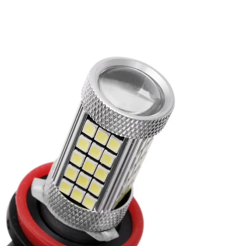 1 шт. DC 12V H4 H7 H8 H11 9005 9006 2835 63 светодиодный 6000 К автомобиля проектор противотуманная фара Светильник лампы Белый Автомобильный светильник источник