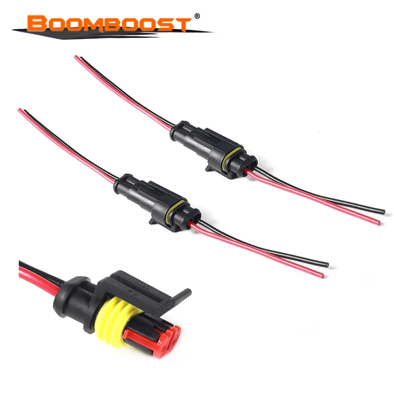 Автомобильный водонепроницаемый электрический соединитель 5 комплектов 2 Pin