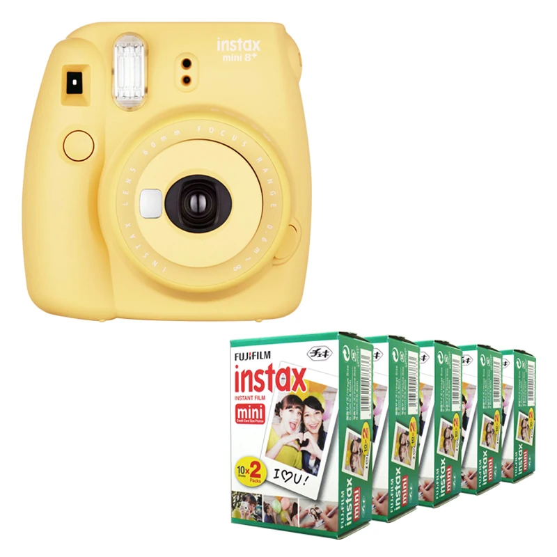 Fujifilm Instax Mini 8 Plus камера Honey + Fuji 100 Пленка мгновенный белый край фото простое