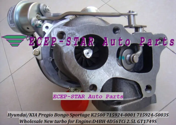 Турбо 715924 715924-5003S 715924-5001S 715924-0002 715924-0003 28200 42700 2820042610 Pregio TDI евро III 2 5/4 100HP