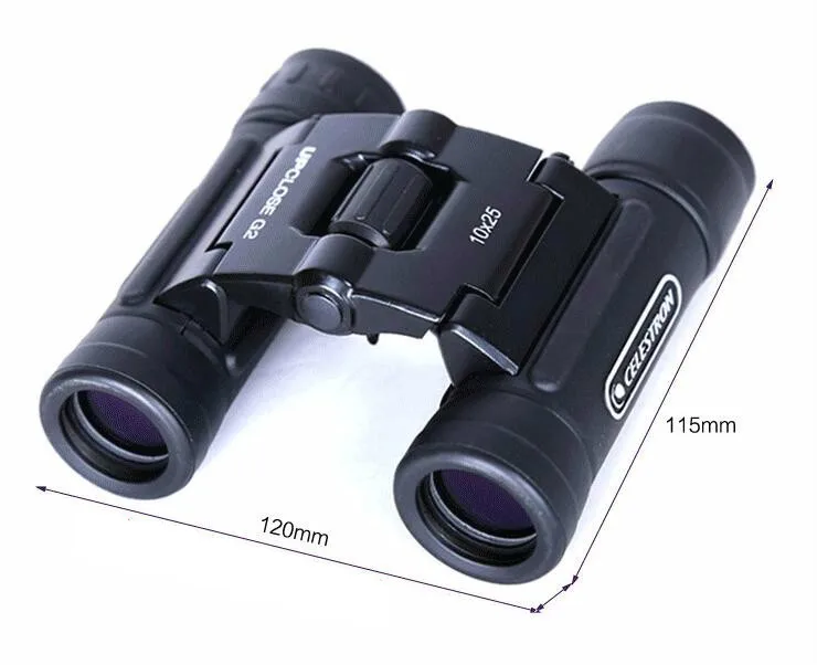 Бинокль для крыши Celestron UpClose G2 10x25 мощный телескоп с многослойным покрытием охоты