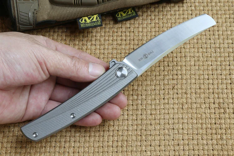 Два солнца TS70 Флиппер мяч пивоварения складной нож титановая ручка D2 лезвие