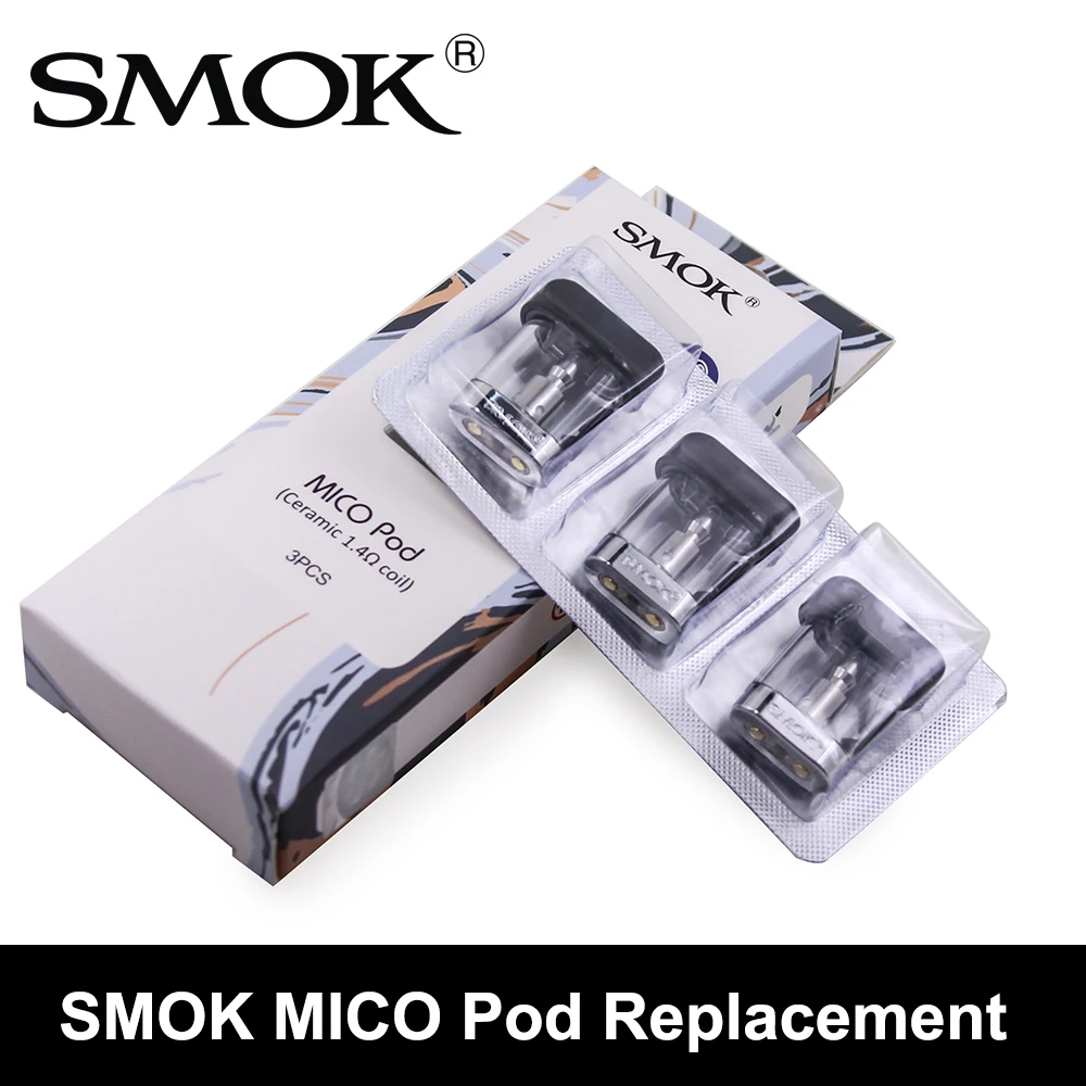 Original MICO Pod 1.7ml Capacity Regular Mesh Ceramic Coil Fit for Vape Kit Replacement Atomizer Tank | Электроника