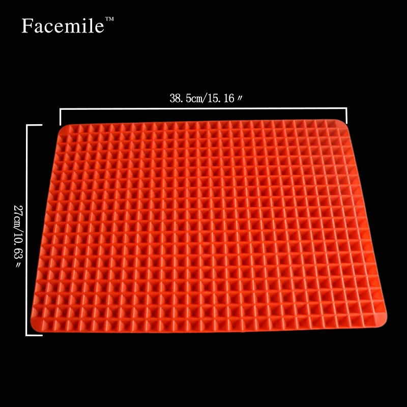 Антипригарная жаростойкая силиконовая выпечка в форме пирамиды жарка коврики