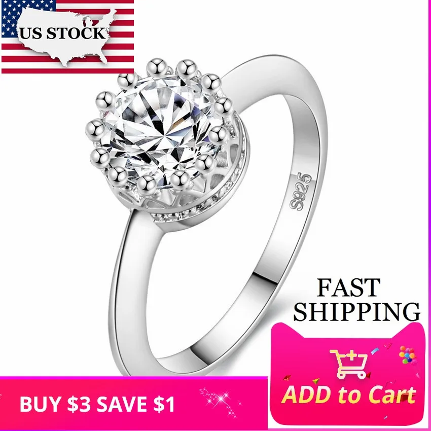 Uloveido обручальное серебряный цвет кольца для женщин с камнями bague homme ringen