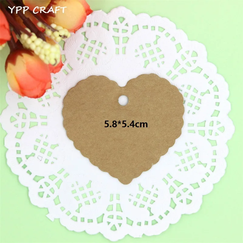 Ypp Craft 5.8*5.4 см Античная крафт-Бумага подарочные карты/Теги с swirl края для Свадебная