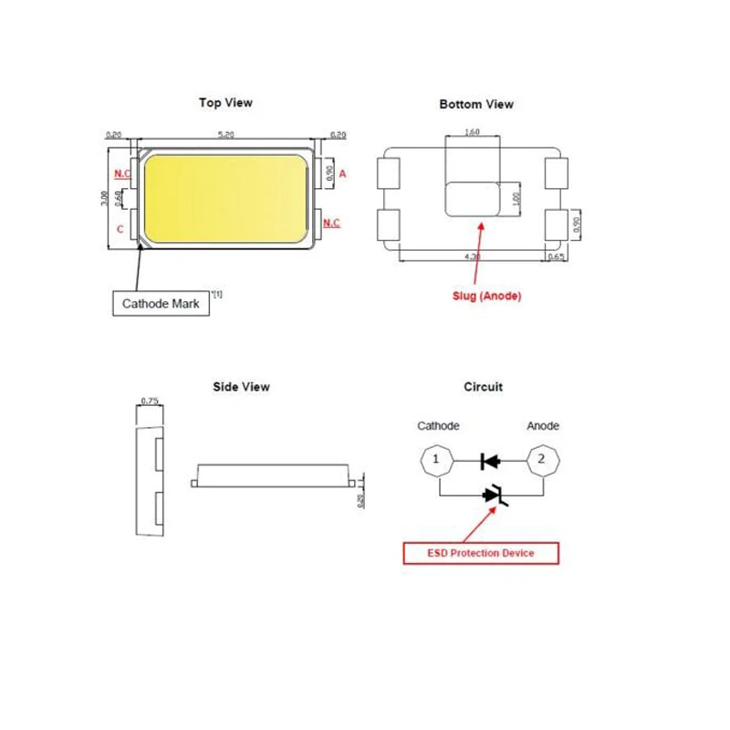 100 шт. оригинальные Samsung 5630 LED 0 5 Вт 6500 к 3 в 150 мА 4000 (примечания заказу) доставка