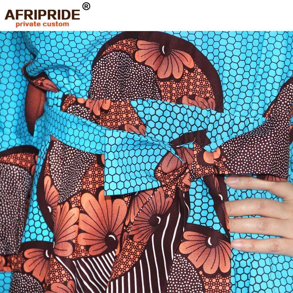 AFRIPRIDE/африканские платья для женщин с вышивкой Дашики с коротким рукавом и принтом плюс размер, свадебное мини-платье для девочек S1925026