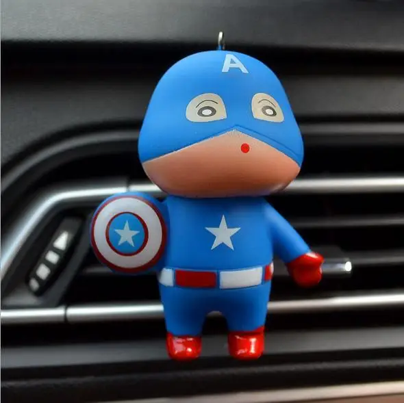MR TEA Новейший автомобильный Стайлинг Marvel стиль Мстители супер герой освежитель воздуха Духи Кондиционер Вентиляционный запах игрушки аксессуары - Название цвета: Синий