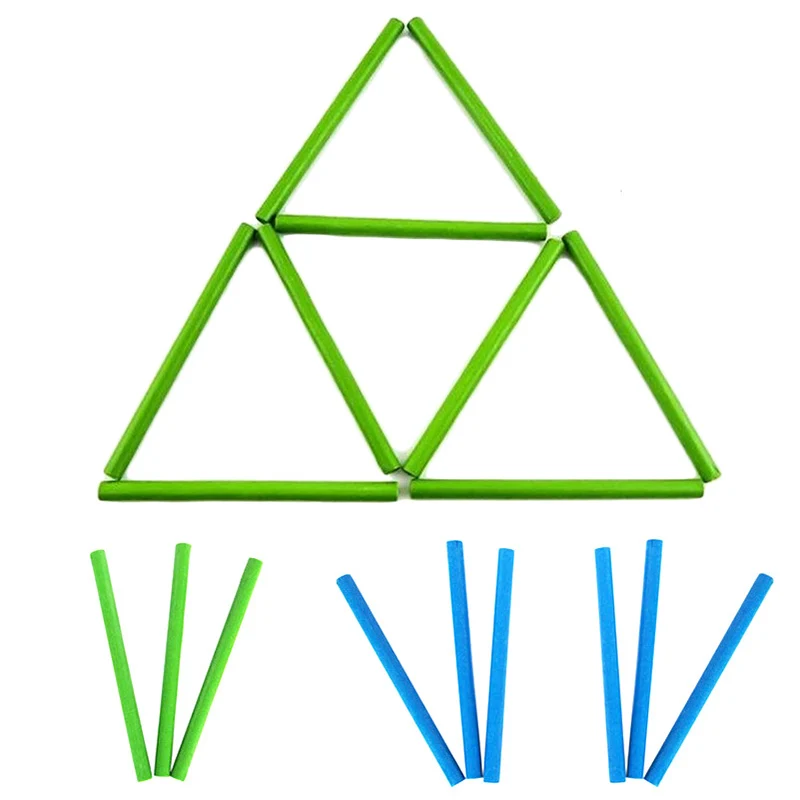 Деревянные счётные палочки пяти цветов в случайном порядке игрушечные блоки, набор примерно из 100 штук, корни интересов Монтессори, подарки для детей.