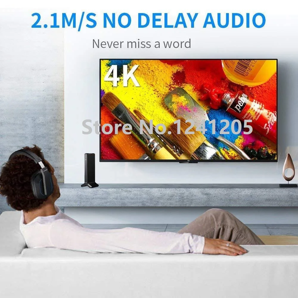 ARTISTE D1 беспроводная 2,4G 30M дистанция HIFI шумоподавление ТВ наушники DVD ТВ Видео игровая гарнитура наушники для компьютера ТВ