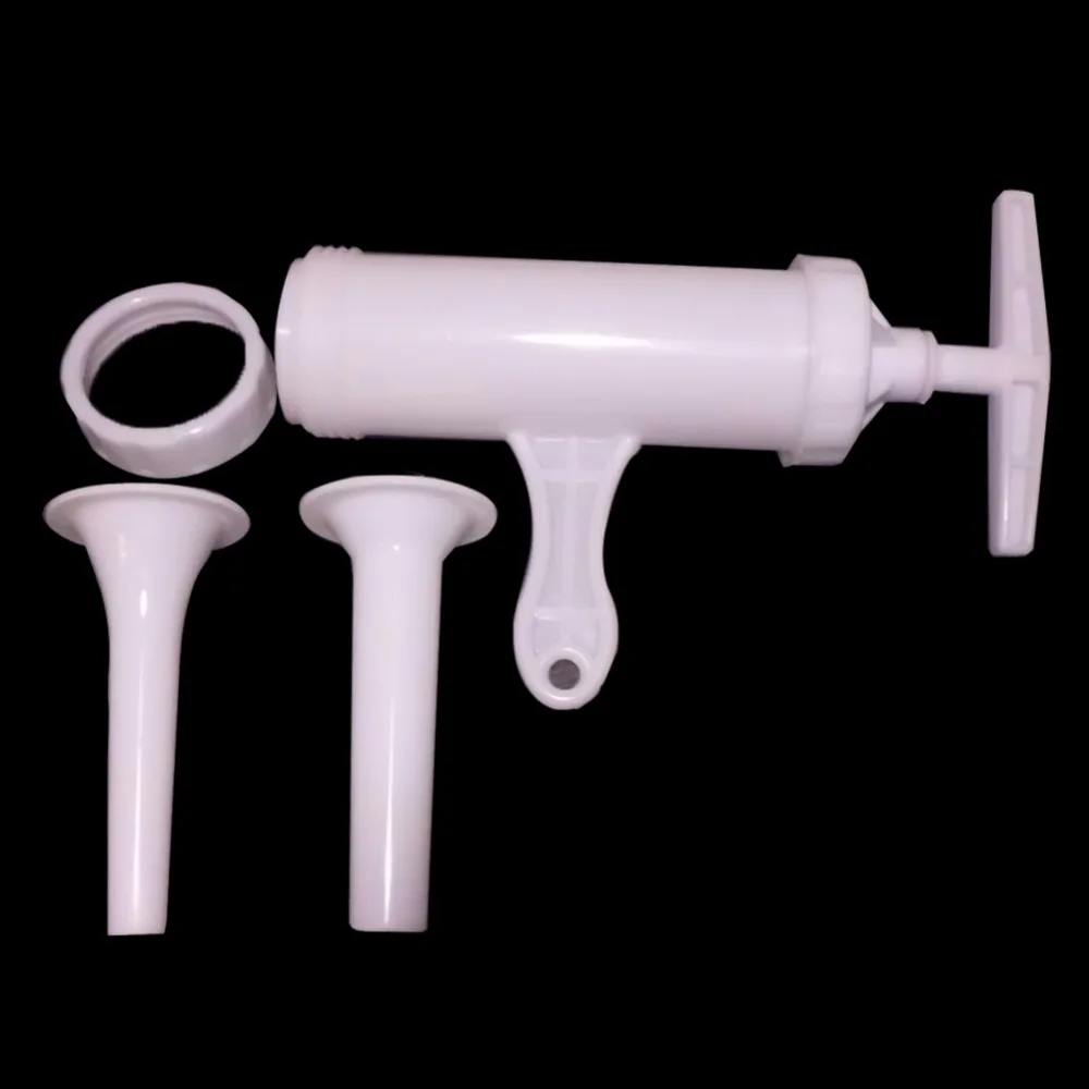 Ручная машина для наполнения мяса колбасы + 14 м * 28 мм сухие салями коллаген мясо