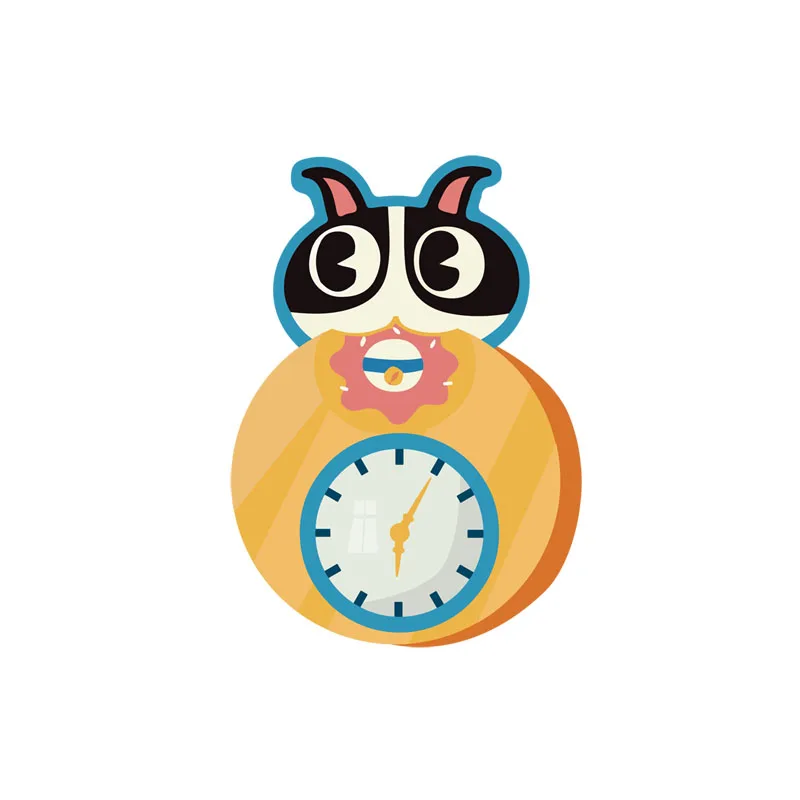 ZTTZDY 17 6*24 5 см часы в виде кошки наклейка для детской спальни домашний декор