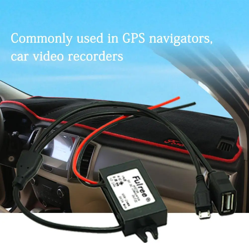 1 для 2 USB Женский Micro 12 V 24 5 автомобильный блок питания Buck преобразователь модуль |