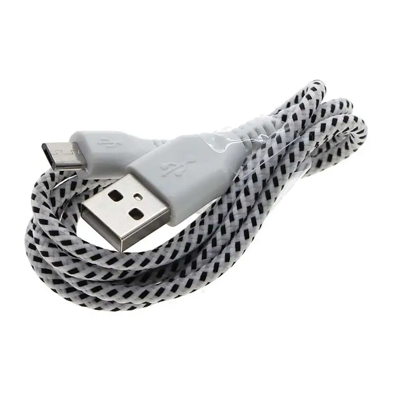1 м тканевый Плетеный Micro USB кабель для зарядки и синхронизации данных Galaxy S5 S4 S3 Note 2