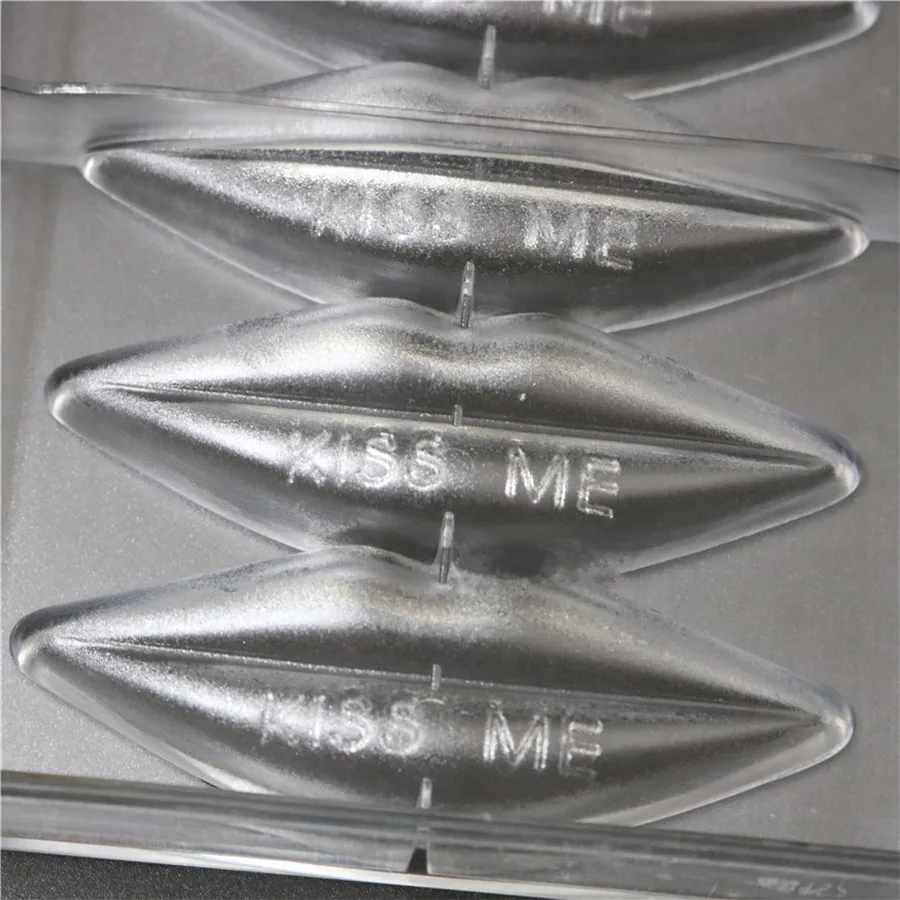 1 шт. большие губы Kisses Me жесткие поликарбонатные формы для шоколада конфетный