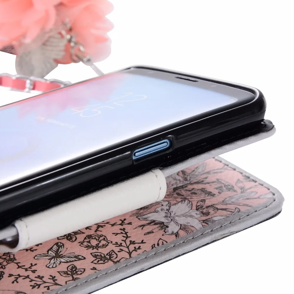 Модные Искусственная кожа Сумочка Флип Бумажник телефон чехол для samsung Galaxy s9 с
