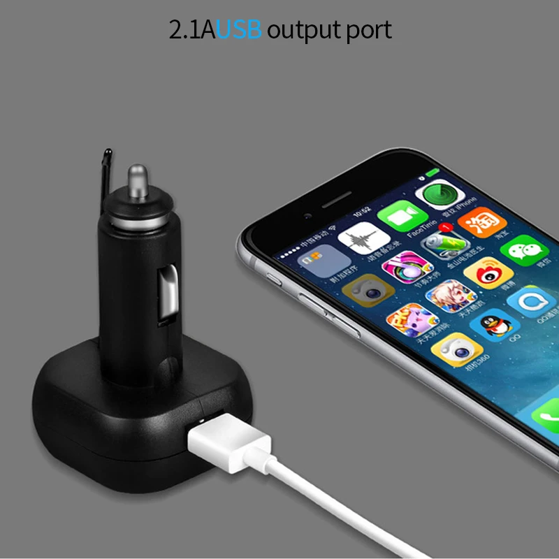 Автомобильное зарядное устройство USB 3в1 розетка для прикуривателя цифровой термометр Зарядка для телефона светодиодный дисплей адаптер для автомобиля электронные аксессуары