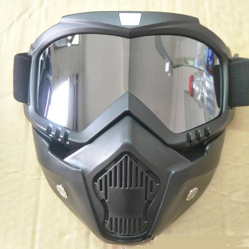 Модульная маска со съемными очками и фильтром для рта идеально подходит