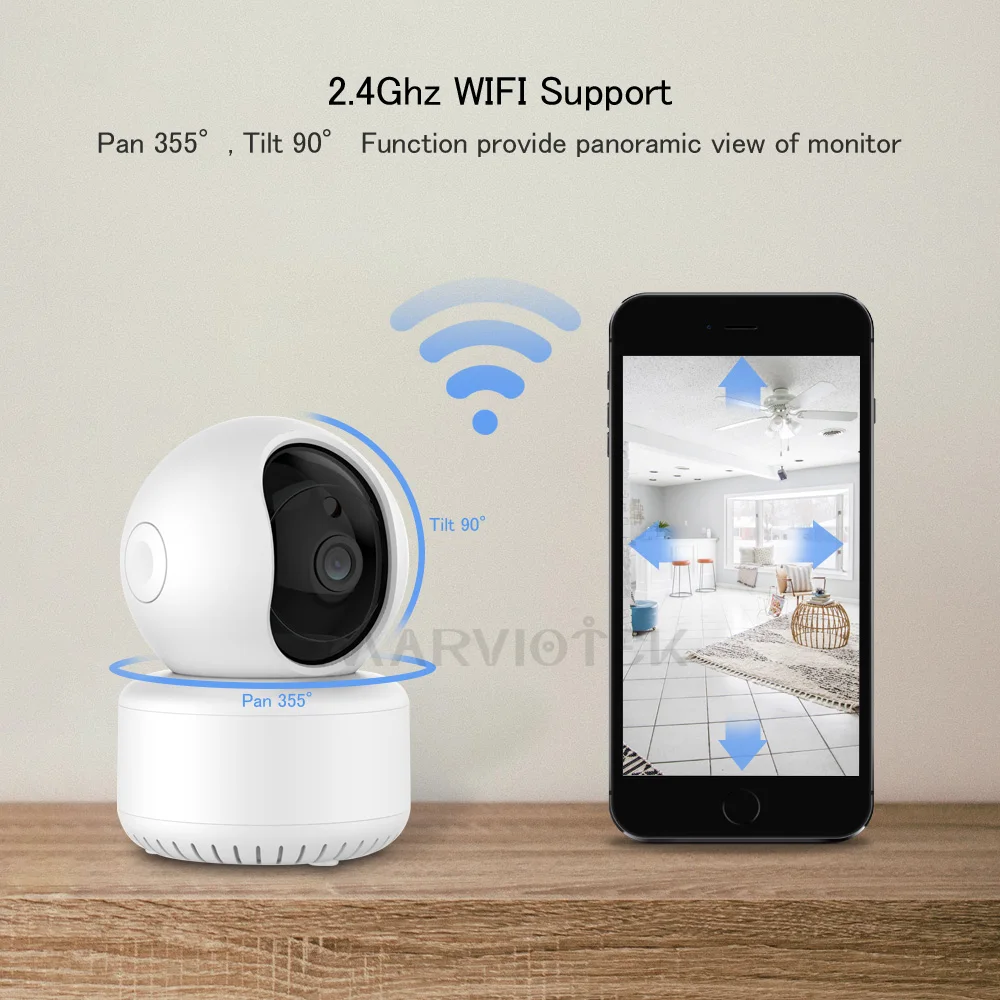 Автоматическое отслеживание IP камера WiFi видеонаблюдение домашний монитор