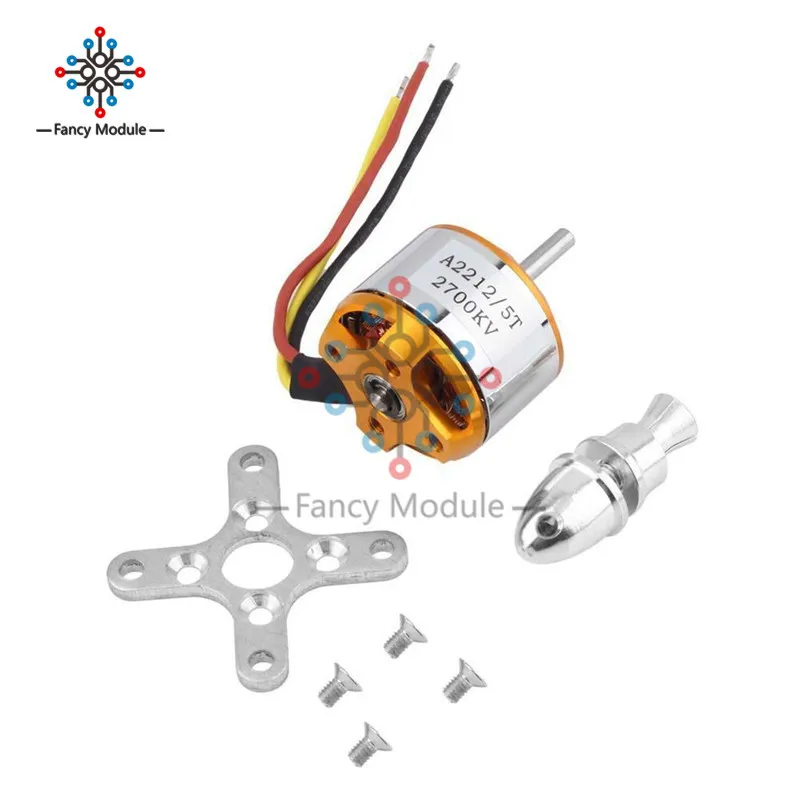1 шт. A2212/5 T 2700KV бесщеточный двигатель для RC самолета мульти-вертолет бесщеточный двигатель Outrunner