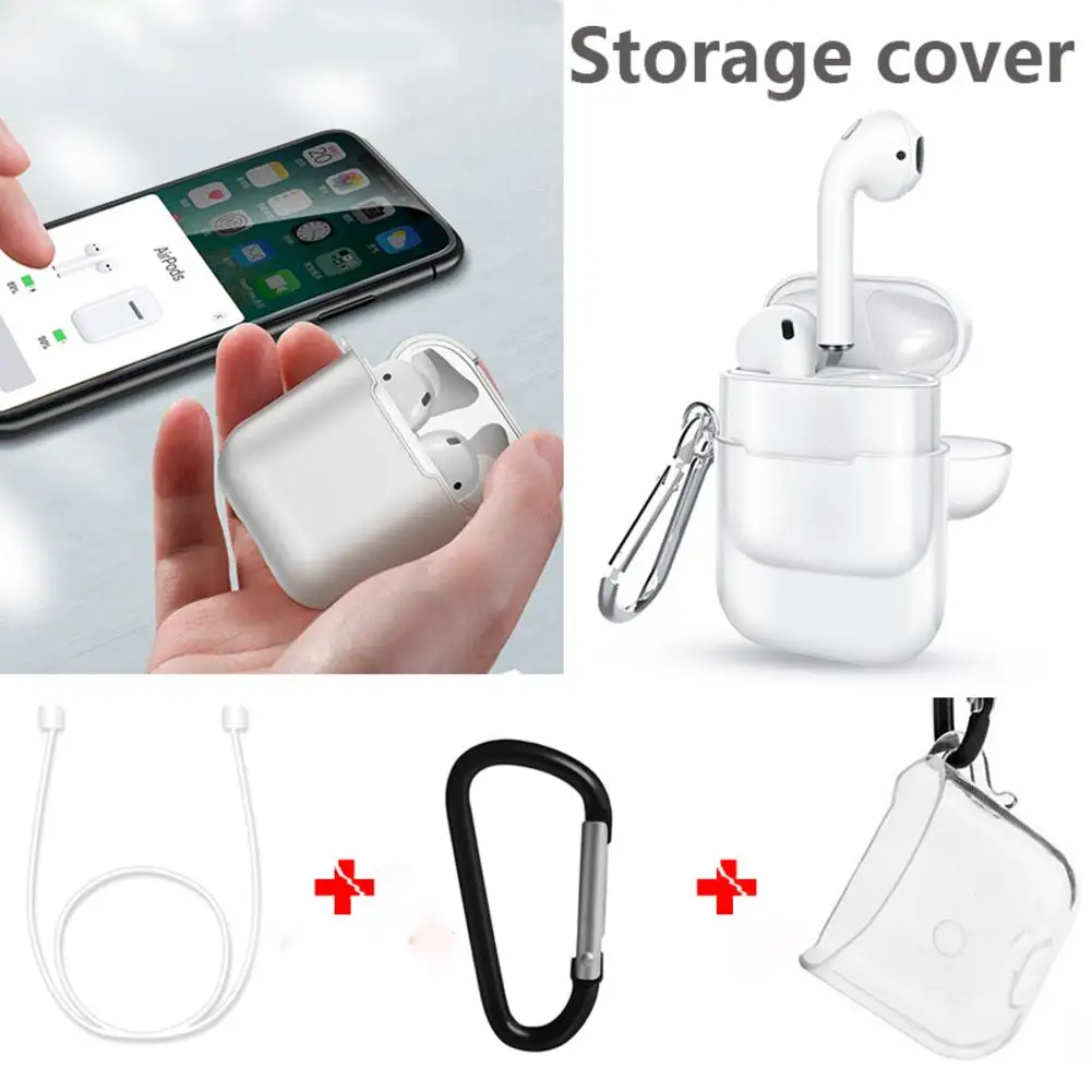 Мини ТПУ прозрачный рукав для хранения беспроводной Bluetooth наушники защитная