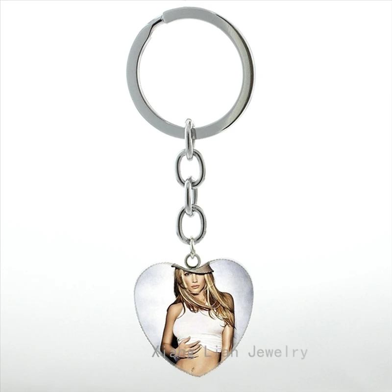 Брелок TAFREE Britney Jean Spears модный брелок с кулоном в виде сердца Бейонсе из