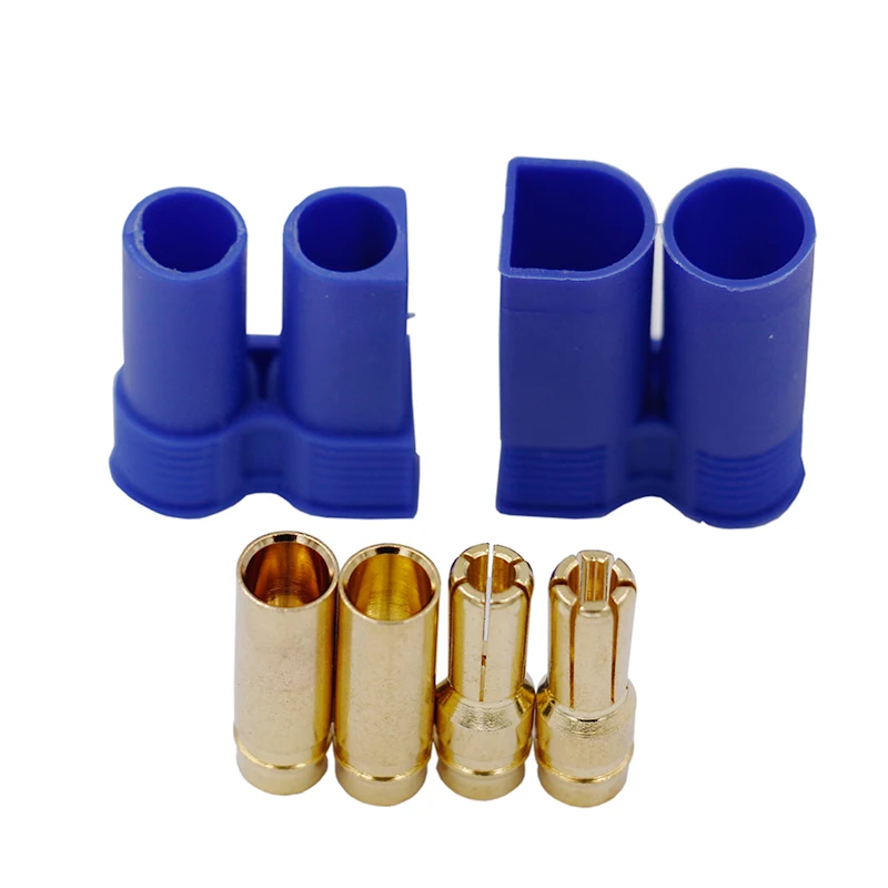 

1 pair EC5 RC Connector Female Male Bullet Gold Connector plug For RC Lipo Battery 20%off