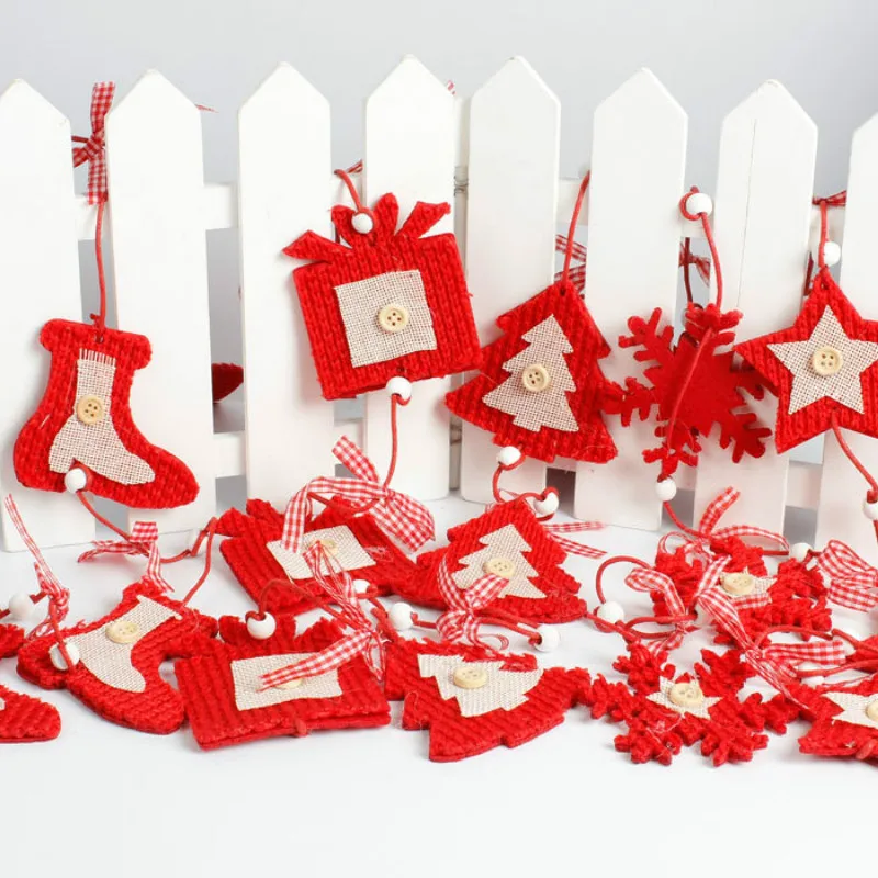 Рождественские шерстяные Knit Drop украшения окна магазина Xmas Декор рождественские