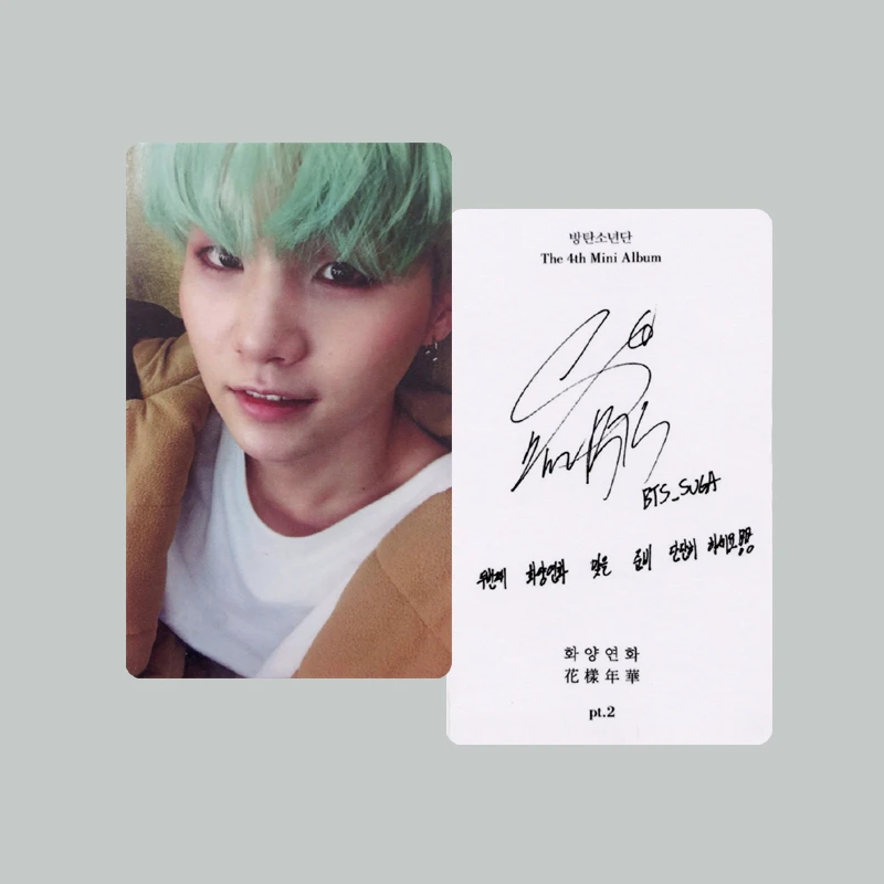 KPOP Bangtan Boys WINGS TOUR Сеульский концертный альбом Фотокарта K-POP самодельные бумажные карты автограф Фотокарта XK432