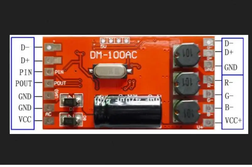 300mA 18 Вт 3 канал DMX512 декодер доска из светодиодов DJ RGB освещение сцены модуль