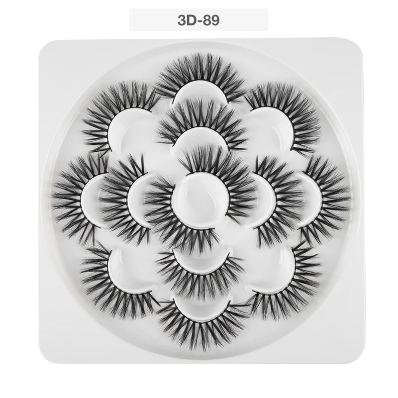 3D-89 Zwellbe 7 пар/кор. натуральные 3D норковые накладные ресницы длинные толстые Объемные Накладные ресницы наращивание Красота Макияж ресницы Набор инструментов - Цвет: 3D-89
