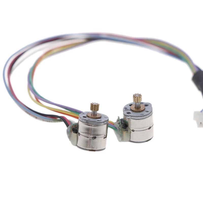 1 шт. 2-фазный 4-проводной микро 8 мм шаговый двигатель мини металлический