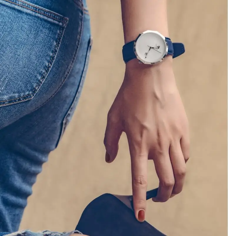 Xiaomi TIMEROLLS NUT Кварцевые часы 12 Угловой дизайн синтетический сапфир зеркало светящийся указатель кожаный ремешок водостойкий Watc