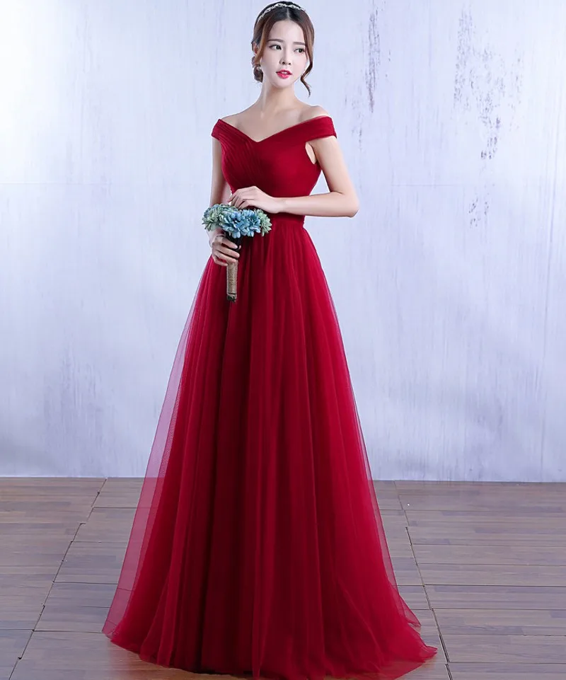 

Elegant Off the Shoulder Autumn Winter Party Dress V Neck Bodycon for Wedding Burgundy/Red Evening Formal Maxi Dress Vestidos