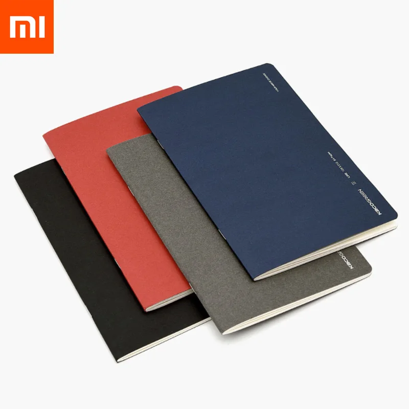 notebook 4 шт Xiaomi Mijia Kaco ноутбук портативная книга для офиса Бизнес школы студентов путешествия 4 цвета - Цвет: notebook