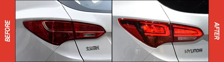 Автомобильный Стайлинг Стоп задний светильник для hyundai Santa fe IX45 Mobis светодиодный задний светильник s задний фонарь DRL+ тормоз+ Парк+ сигнальный светильник s