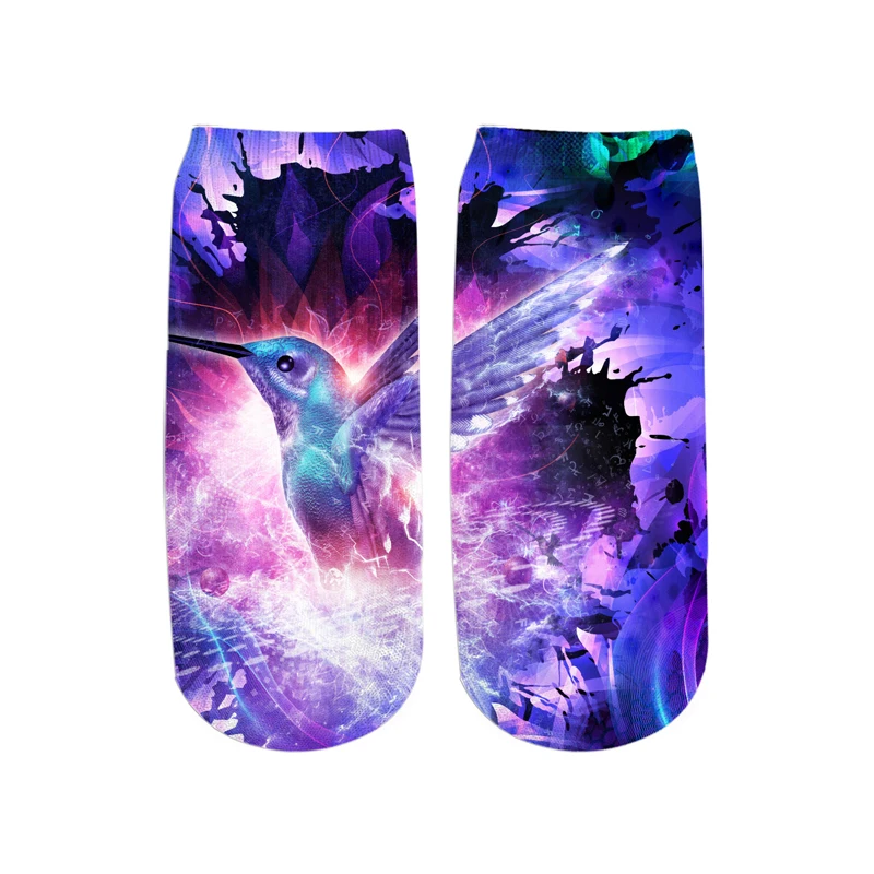 PLstar Cosmos новые 3D печатные звери-Ленивцы/Лев/коричневый медведь милые хлопковые короткие носки для мужчин женщин harajuku корейские носки