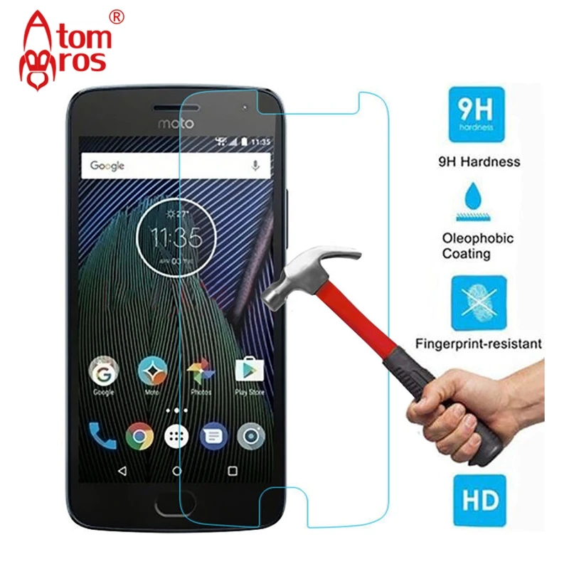 

AtomBros for Moto G5 / G5 Plus Ultra-thin 9H Premium 0.26MM Tempered Glass for Motorola Moto G5 / G5 Plus Protective Film Guard