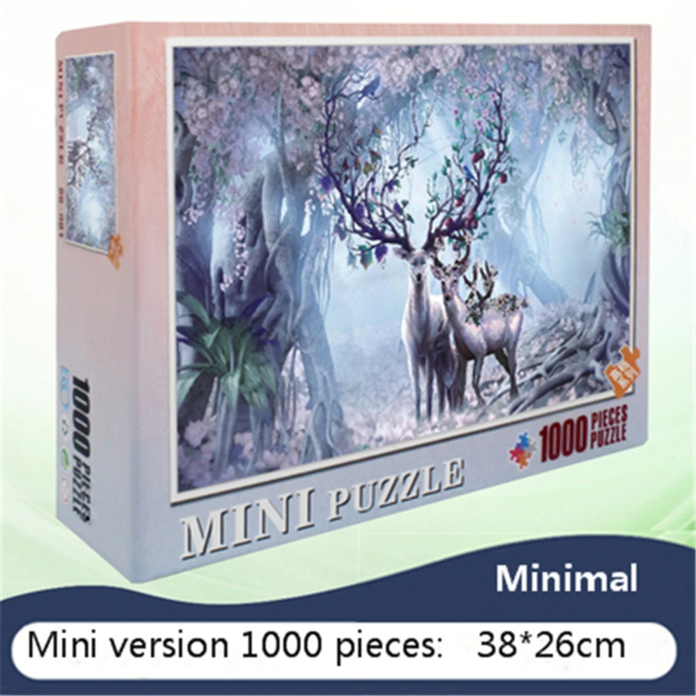 VAVIS TOVEYMini 1000 шт. самая маленькая 3d головоломка сложная древесная целлюлозная