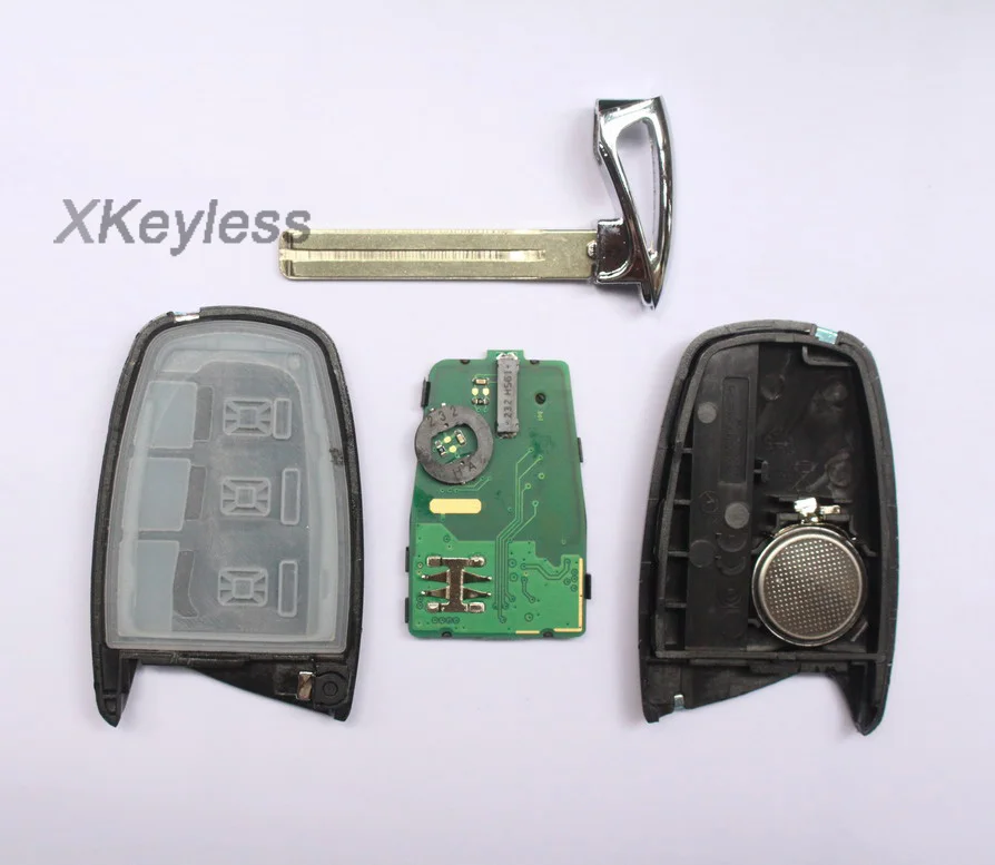 2012-2015 для Hyundai Santa Fe 3 кнопки fob умный пульт дистанционного управления 433 МГц