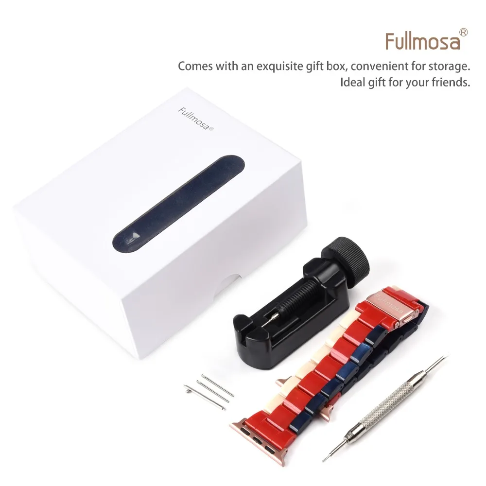 Ремешок для часов Fullmosa 7 цветов стильный совместимый с Apple Watch 38 мм/40 мм/42 мм/44 мм